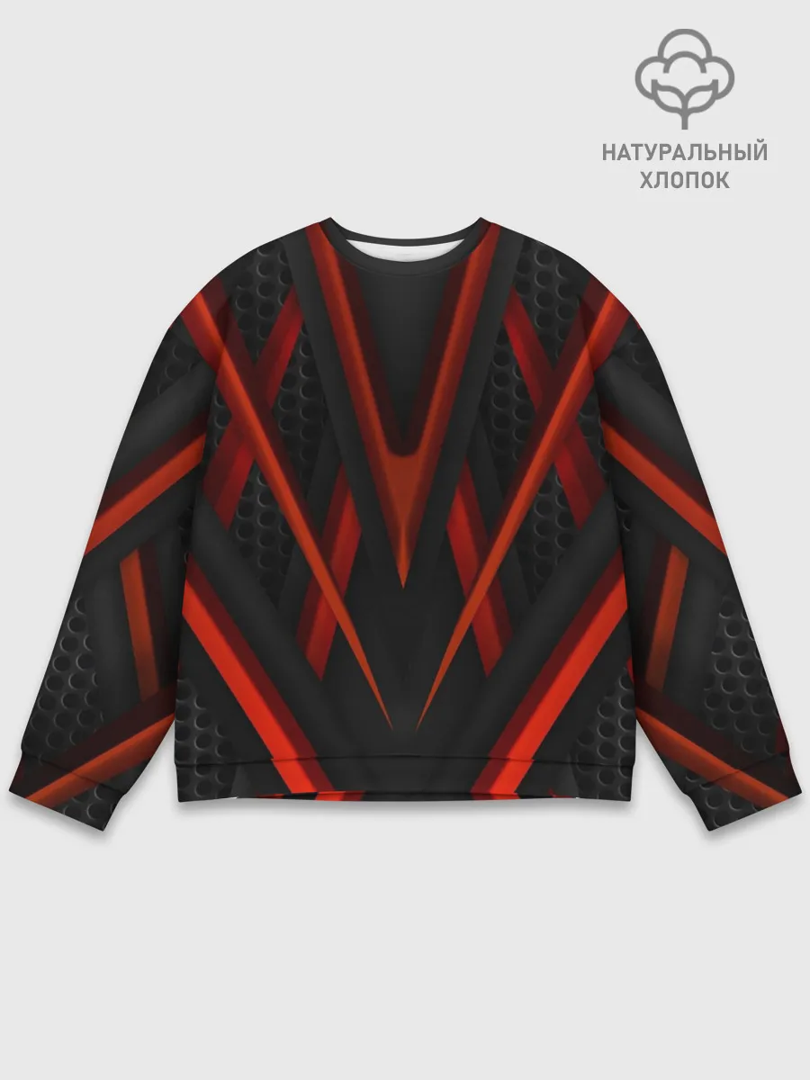 Мужской свитшот базовый / СПОРТ ЛИНИИ 3D