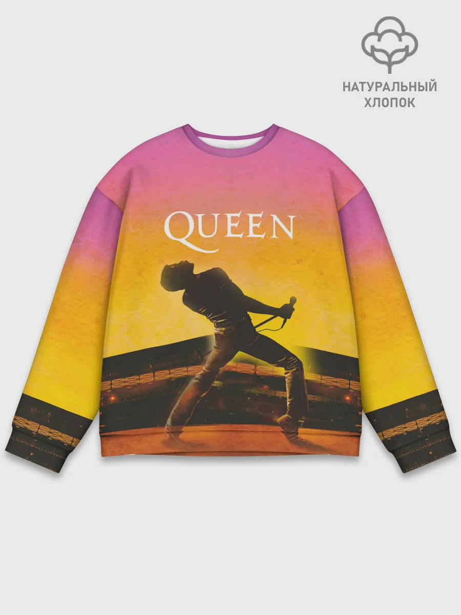 Мужской свитшот базовый / Queen | Freddie Mercury
