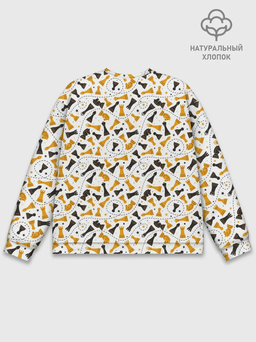 Мужской свитшот базовый / Шахматные Фигуры