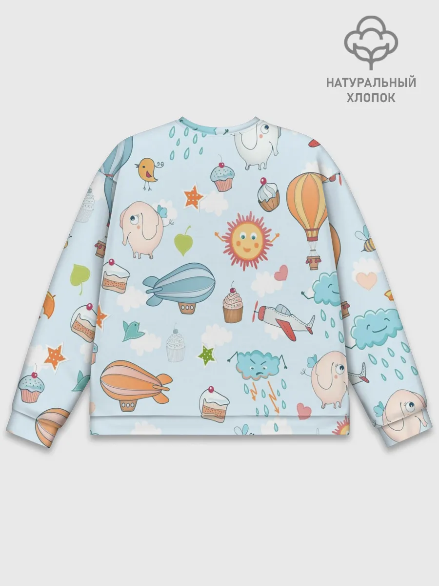 Мужской свитшот базовый / Детские рисунки