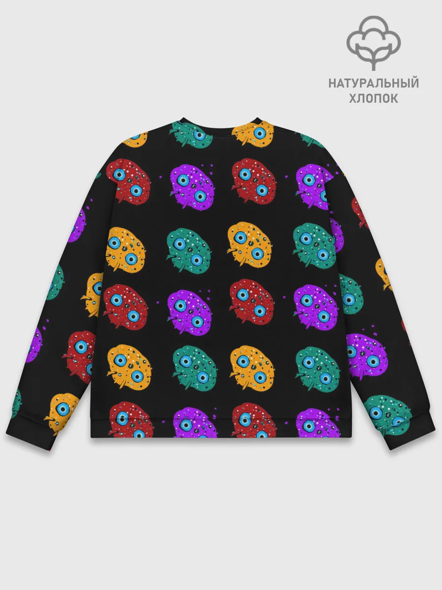 Мужской свитшот базовый / Нашествие инопланетян-ктулху