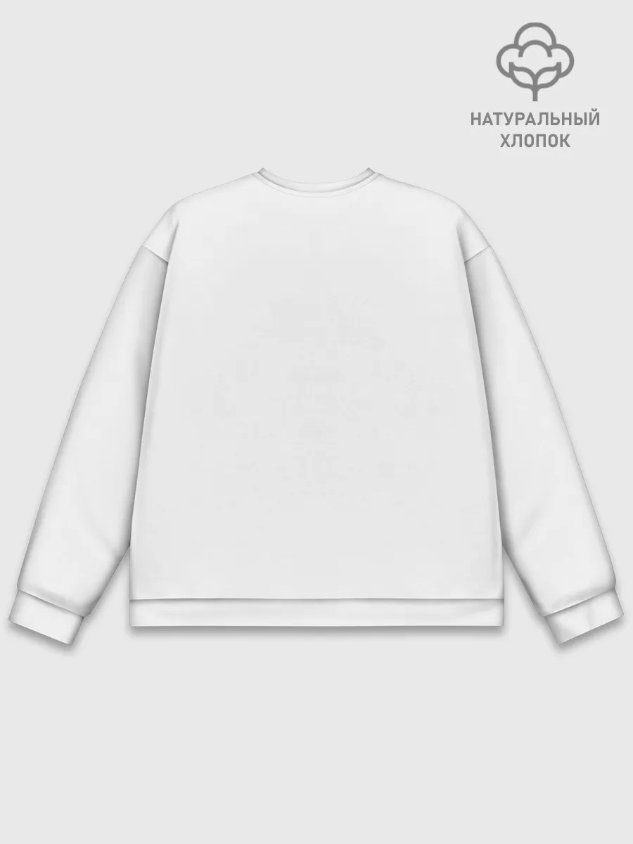 Мужской свитшот базовый / Берсерк черно-белый