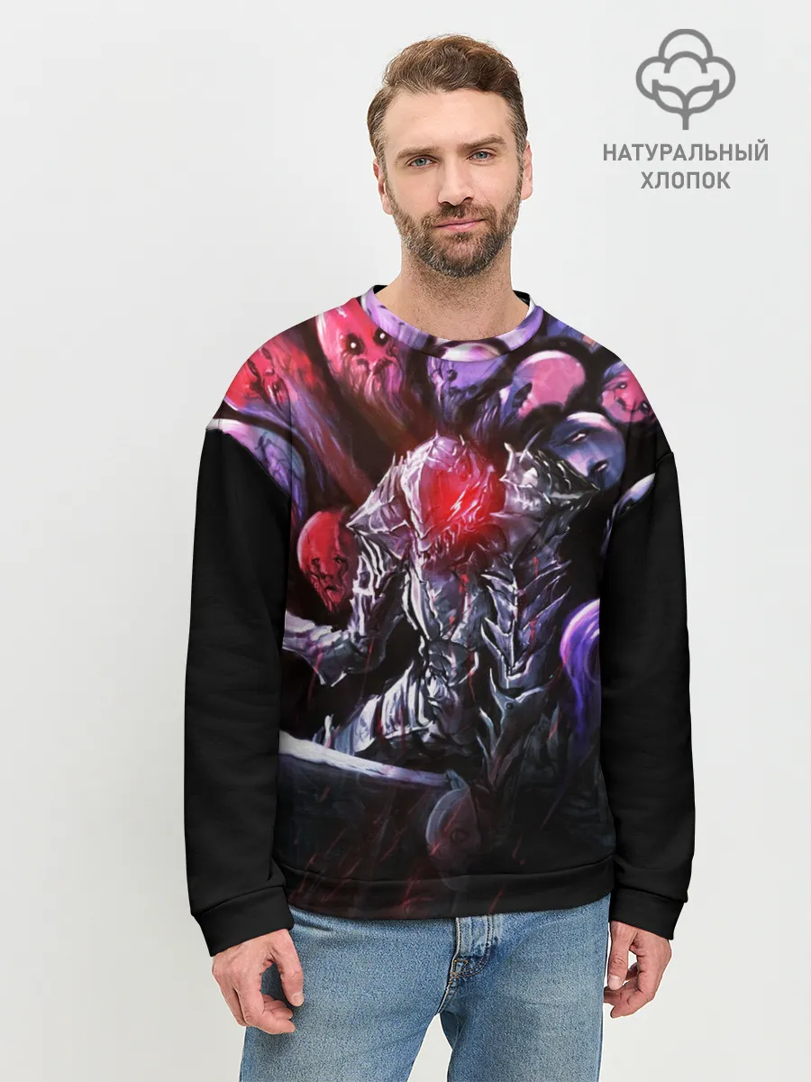 Мужской свитшот базовый / БЕРСЕРК светящийся глаз