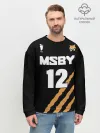 Мужской свитшот базовый / 12 | MSBY | BLACK JACKALS