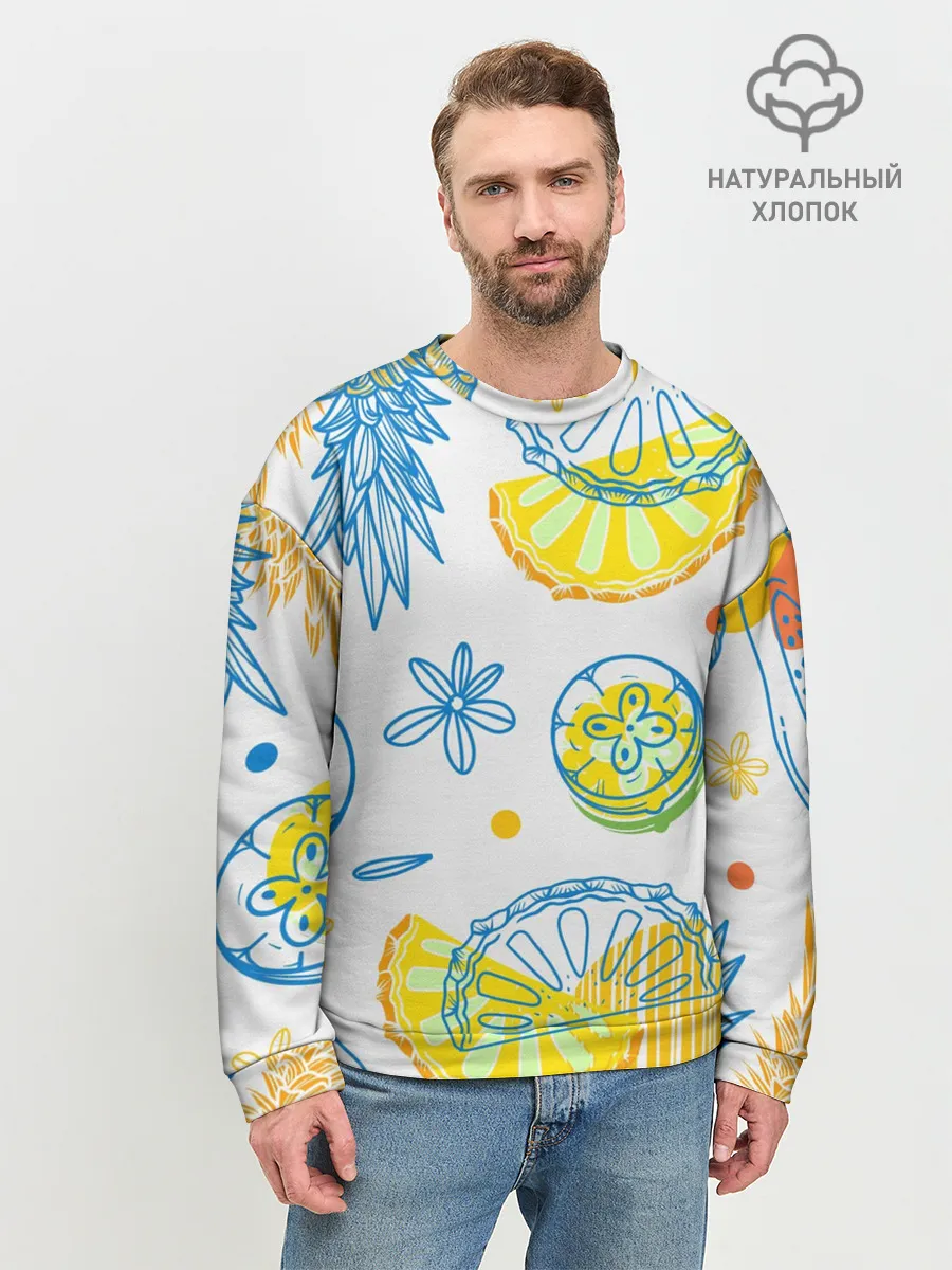 Мужской свитшот базовый / Фруктовое настроение