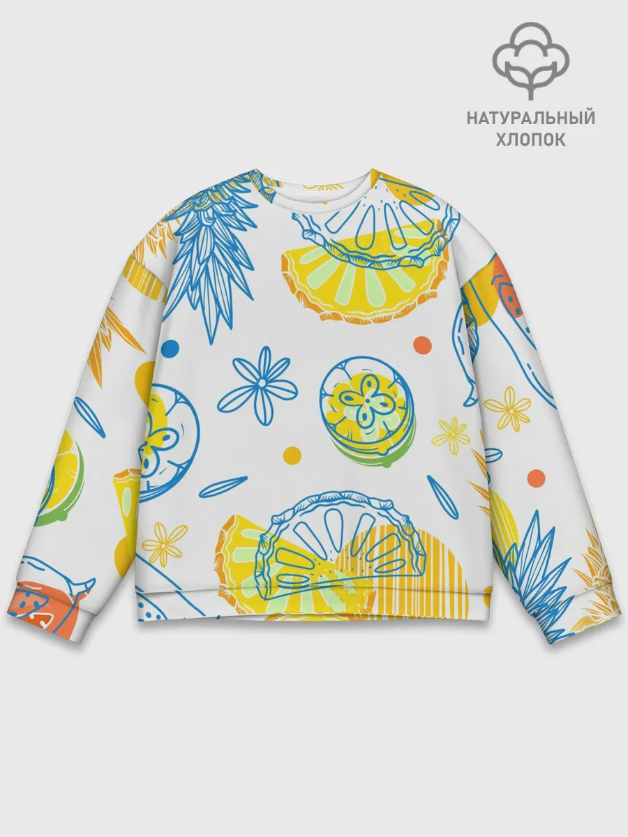 Мужской свитшот базовый / Фруктовое настроение