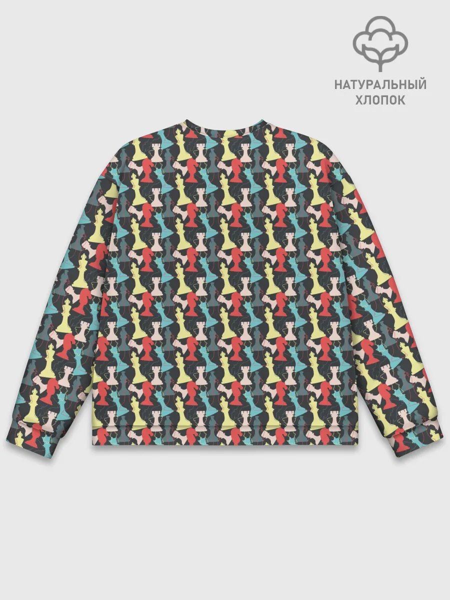 Мужской свитшот базовый / Шахматные Фигуры