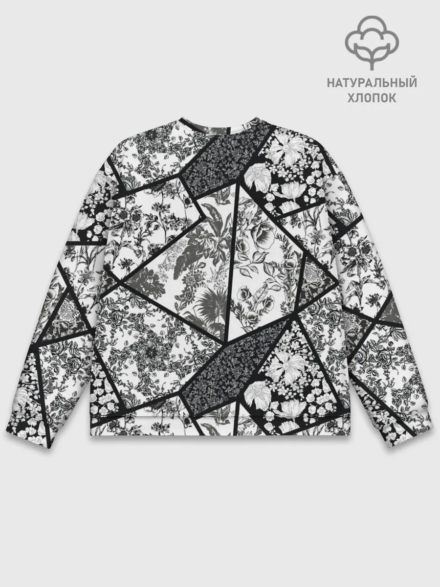 Мужской свитшот базовый / Цветочный Кинцуги / Kintsugi
