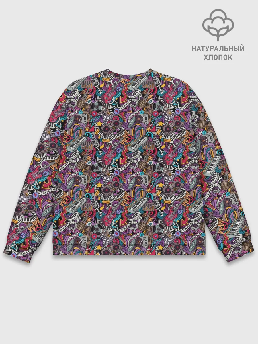 Мужской свитшот базовый / Музыкальные Инструменты