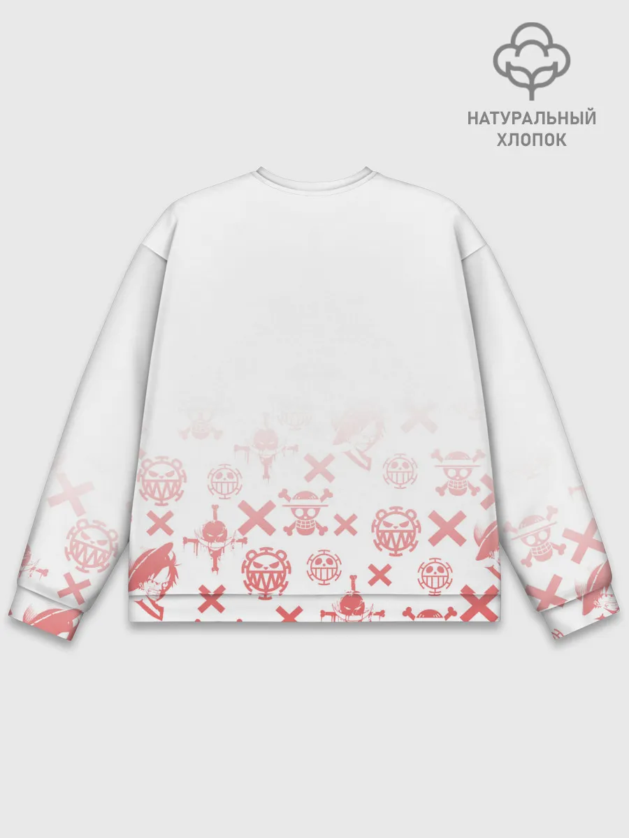 Мужской свитшот базовый / One Piece. резиновый Луффи