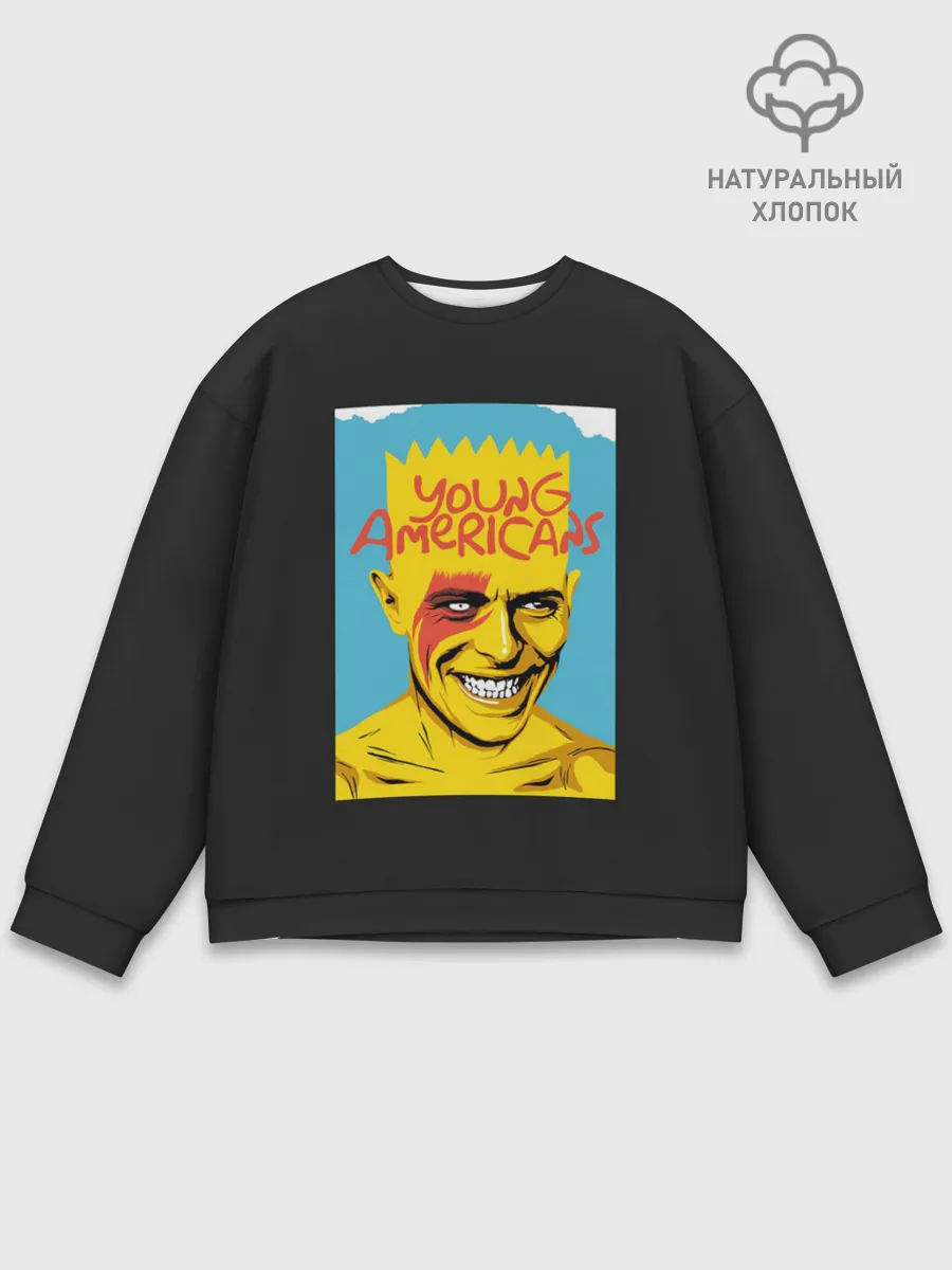 Мужской свитшот базовый / Bart x Bowie