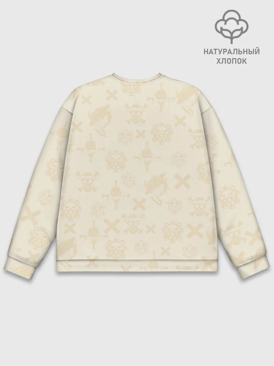 Мужской свитшот базовый / Ророноа Зоро и малыш Манки Д. Луффи