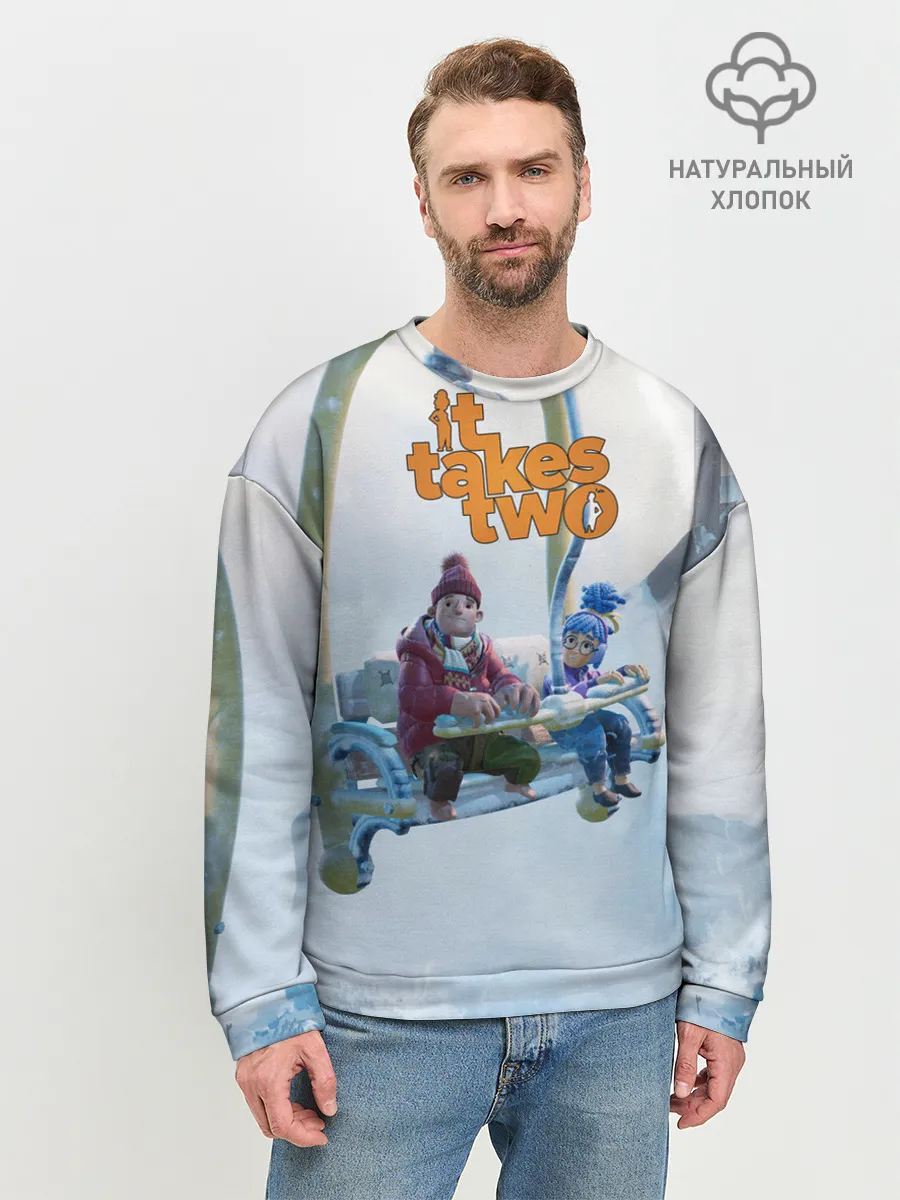 Мужской свитшот базовый / It Takes Two Коди и Мэй