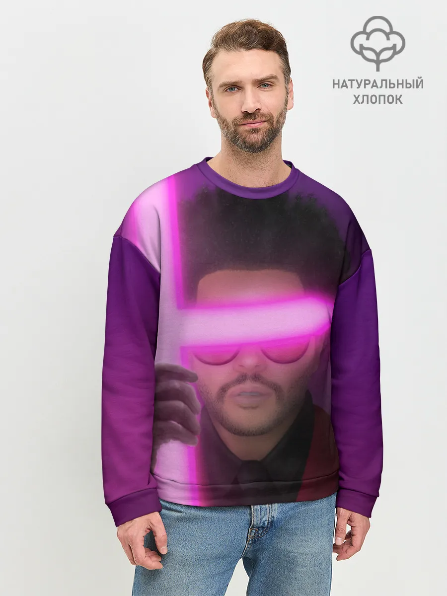 Мужской свитшот базовый / The Weeknd - Blinding Lights