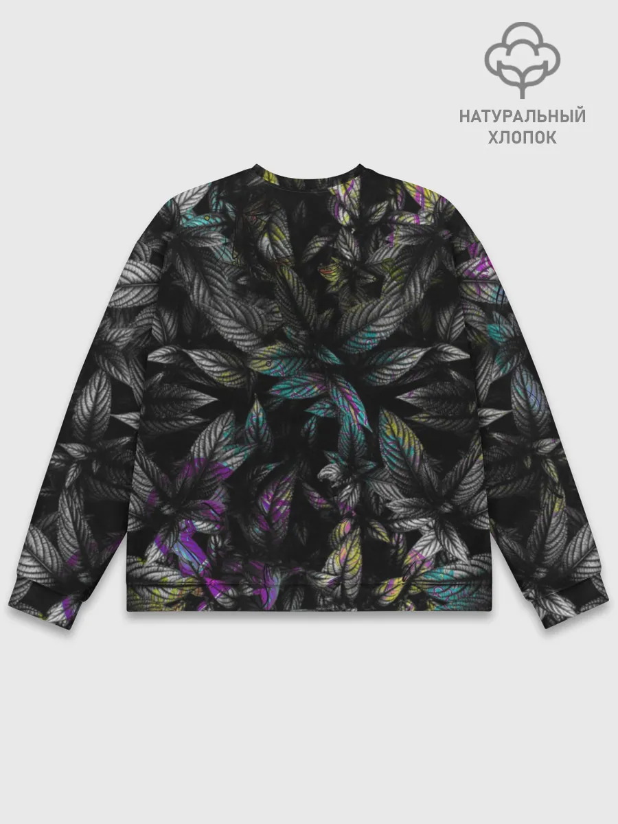 Мужской свитшот базовый / Череп / Психоделика