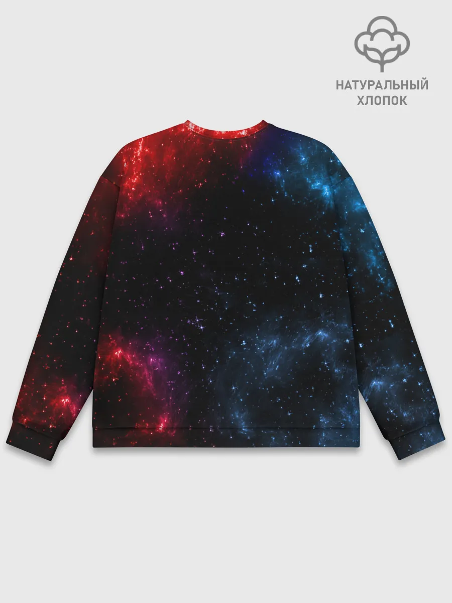 Мужской свитшот базовый / Космический Луффи One Piece