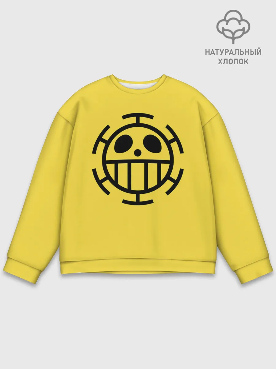 Мужской свитшот базовый / Как у Трафальгара Ло One Piece