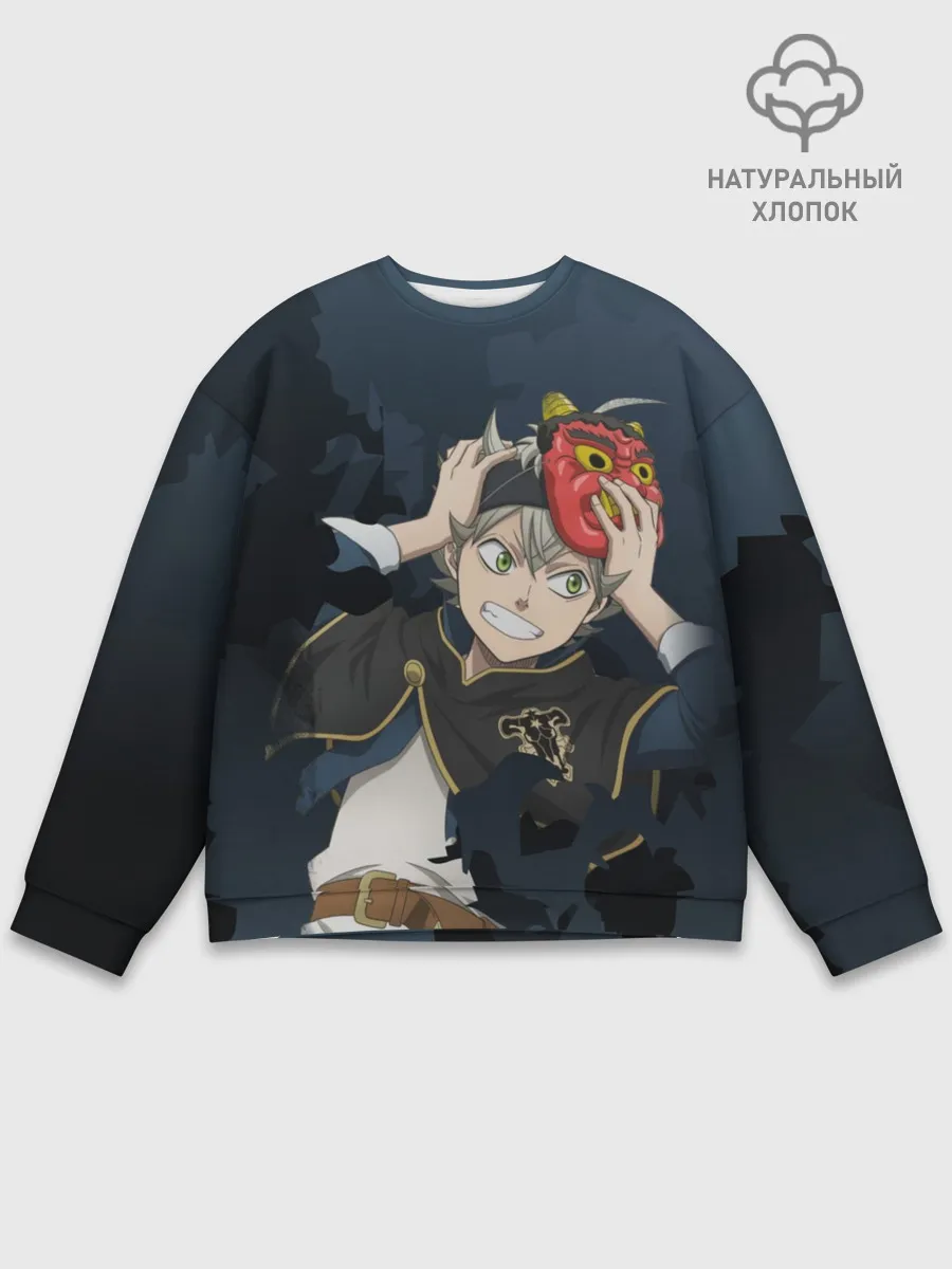 Мужской свитшот базовый / Черный клевер