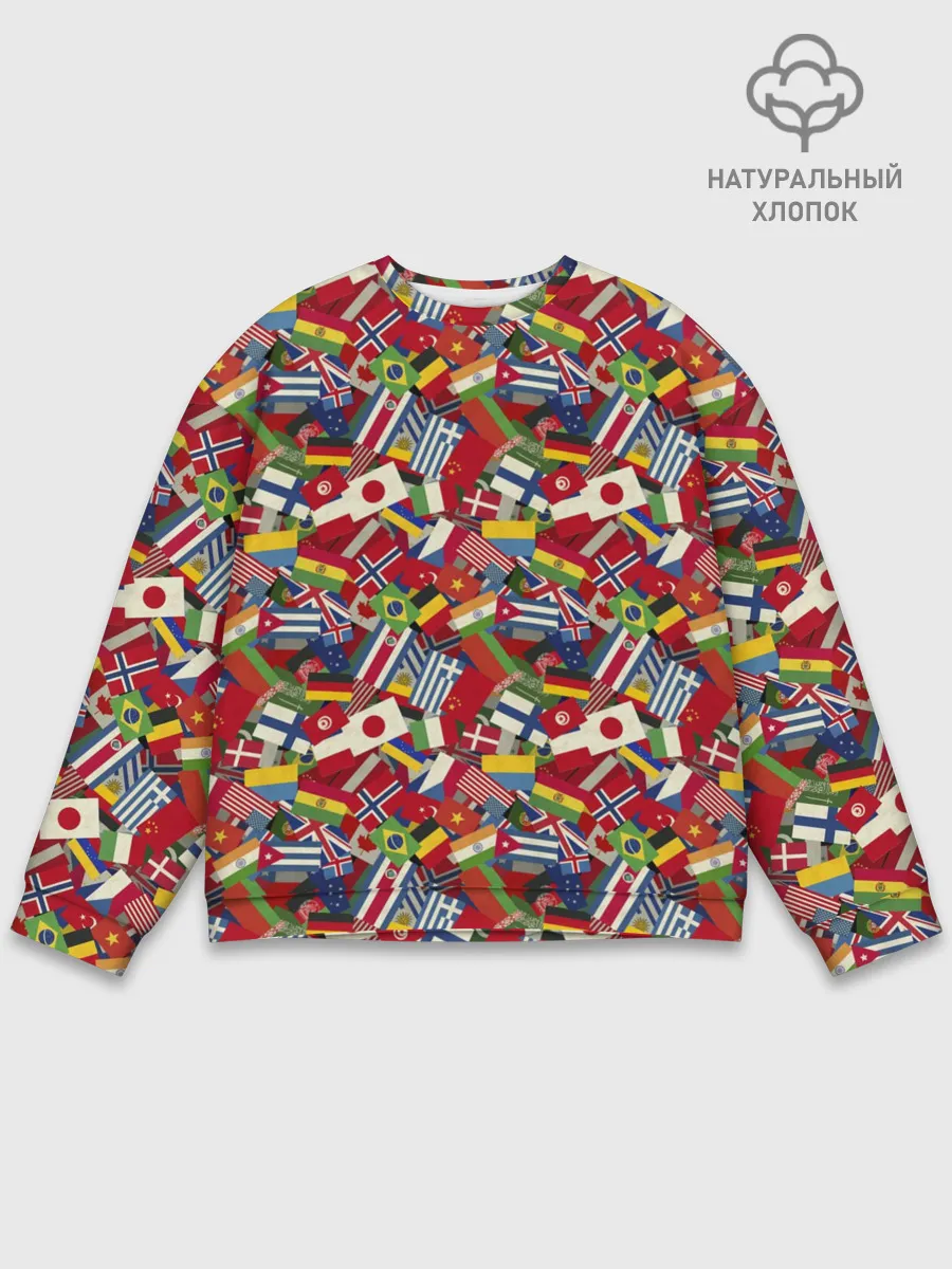 Мужской свитшот базовый / Страны Мира