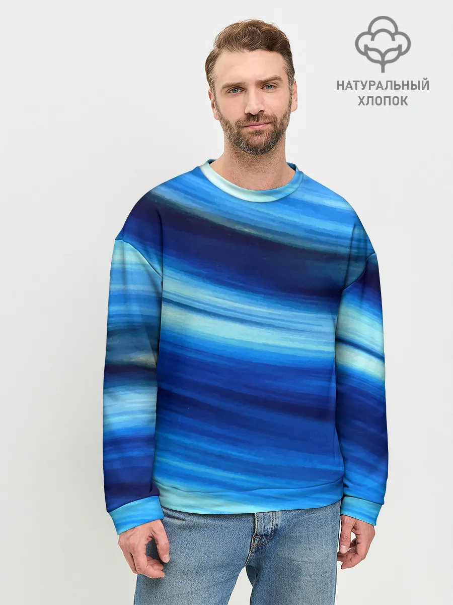 Мужской свитшот базовый / Морской