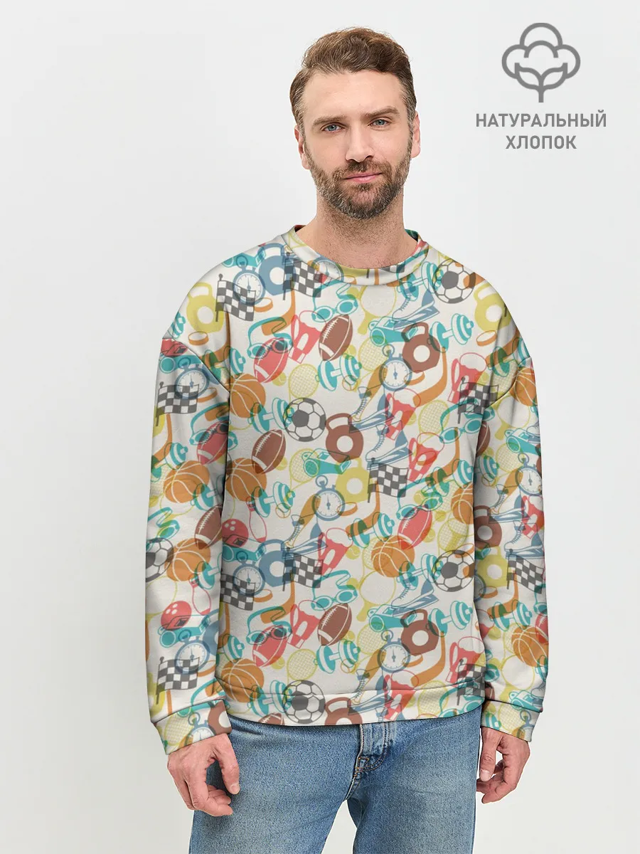Мужской свитшот базовый / Разный Спорт