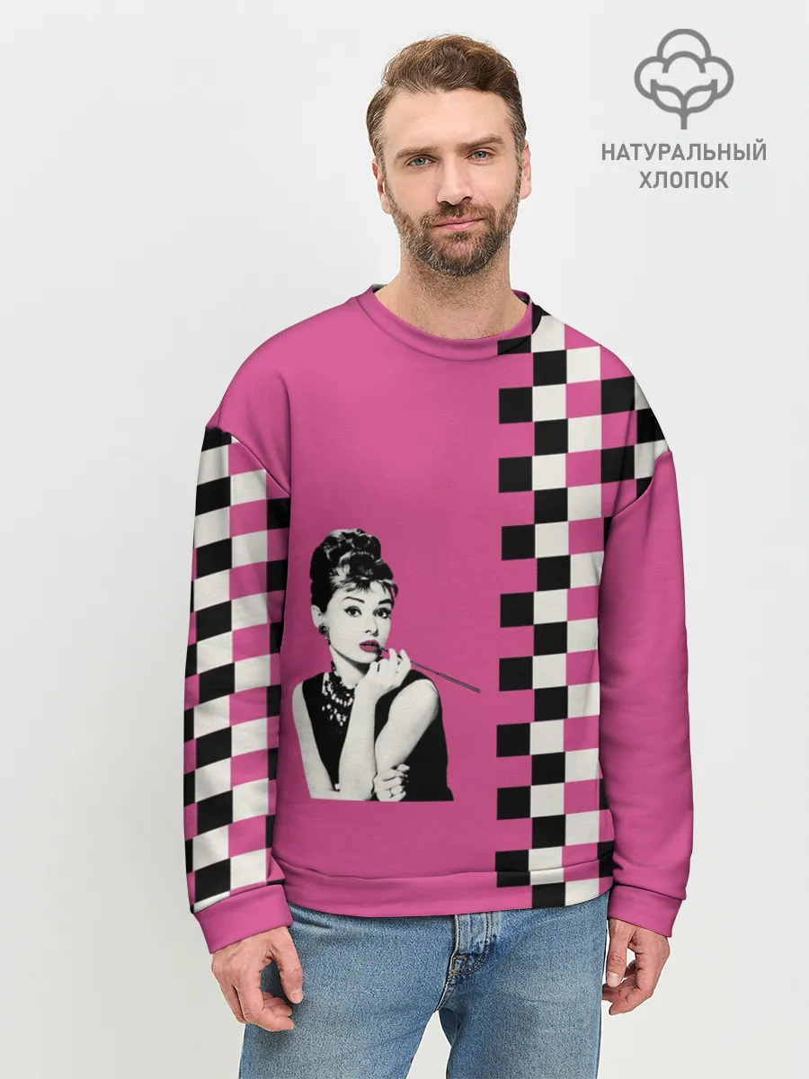 Мужской свитшот базовый / Энди Уорхолл. Одри Хебберн