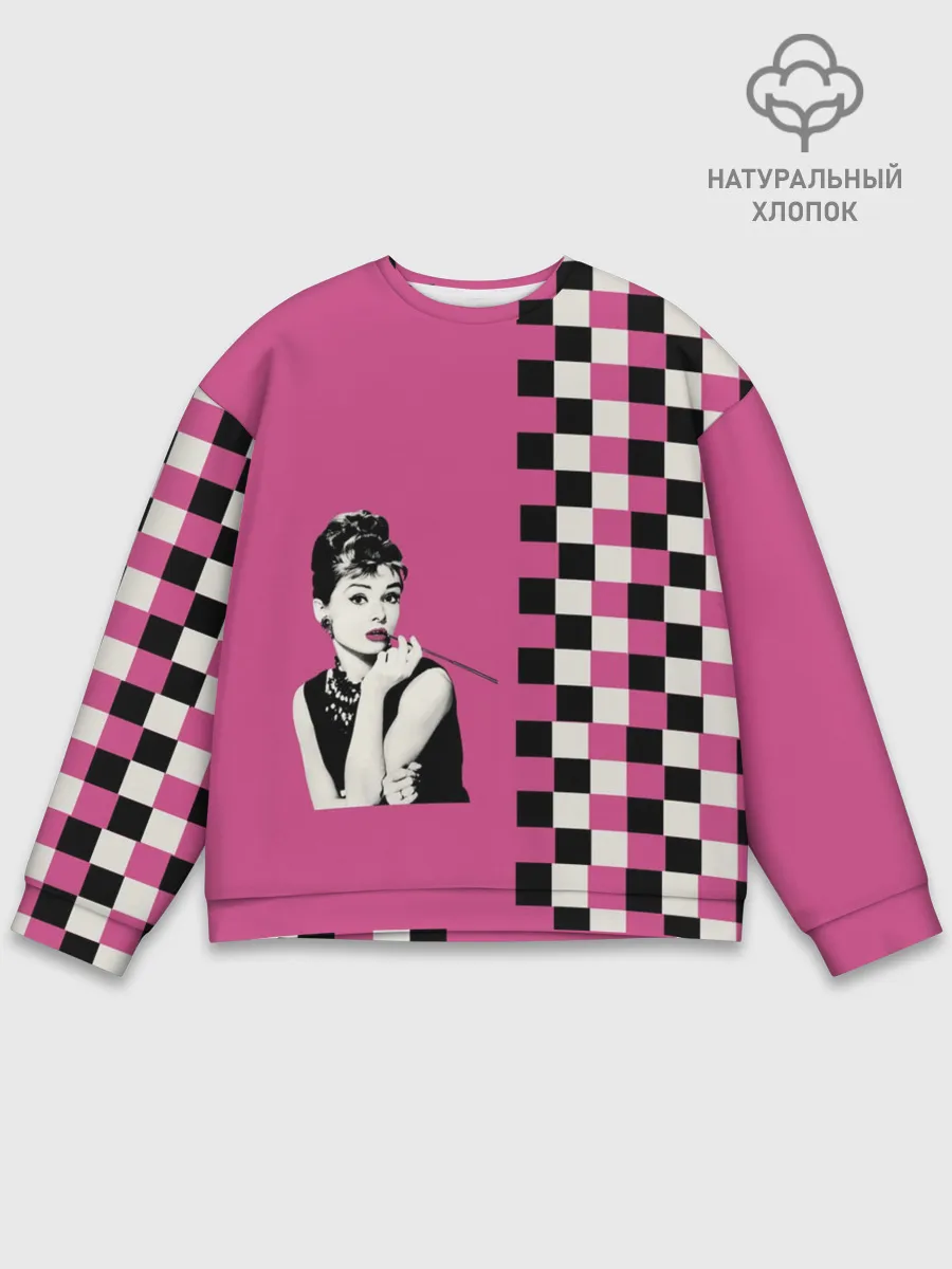 Мужской свитшот базовый / Энди Уорхолл. Одри Хебберн