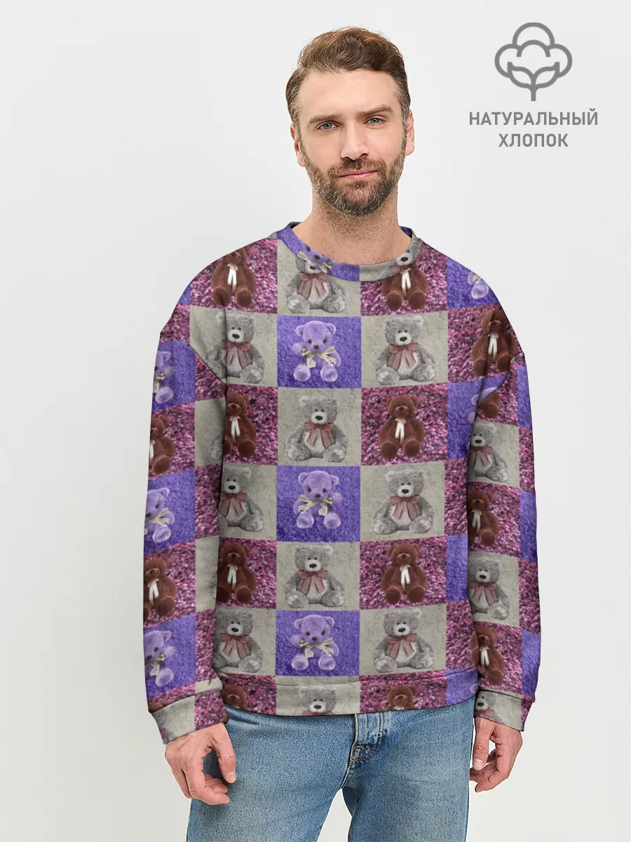 Мужской свитшот базовый / Медведи на ковре