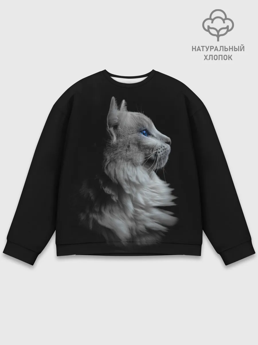 Мужской свитшот базовый / Голубоглазый гот