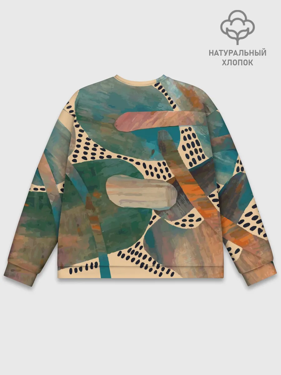 Мужской свитшот базовый / Birches and fields