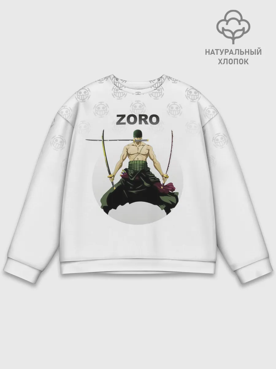 Мужской свитшот базовый / Зоро | One Piece. Большой куш