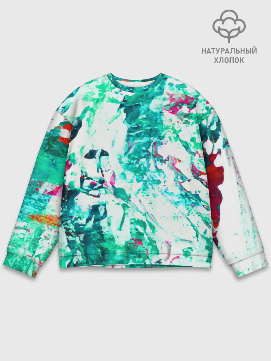 Мужской свитшот базовый / Берюза Морской