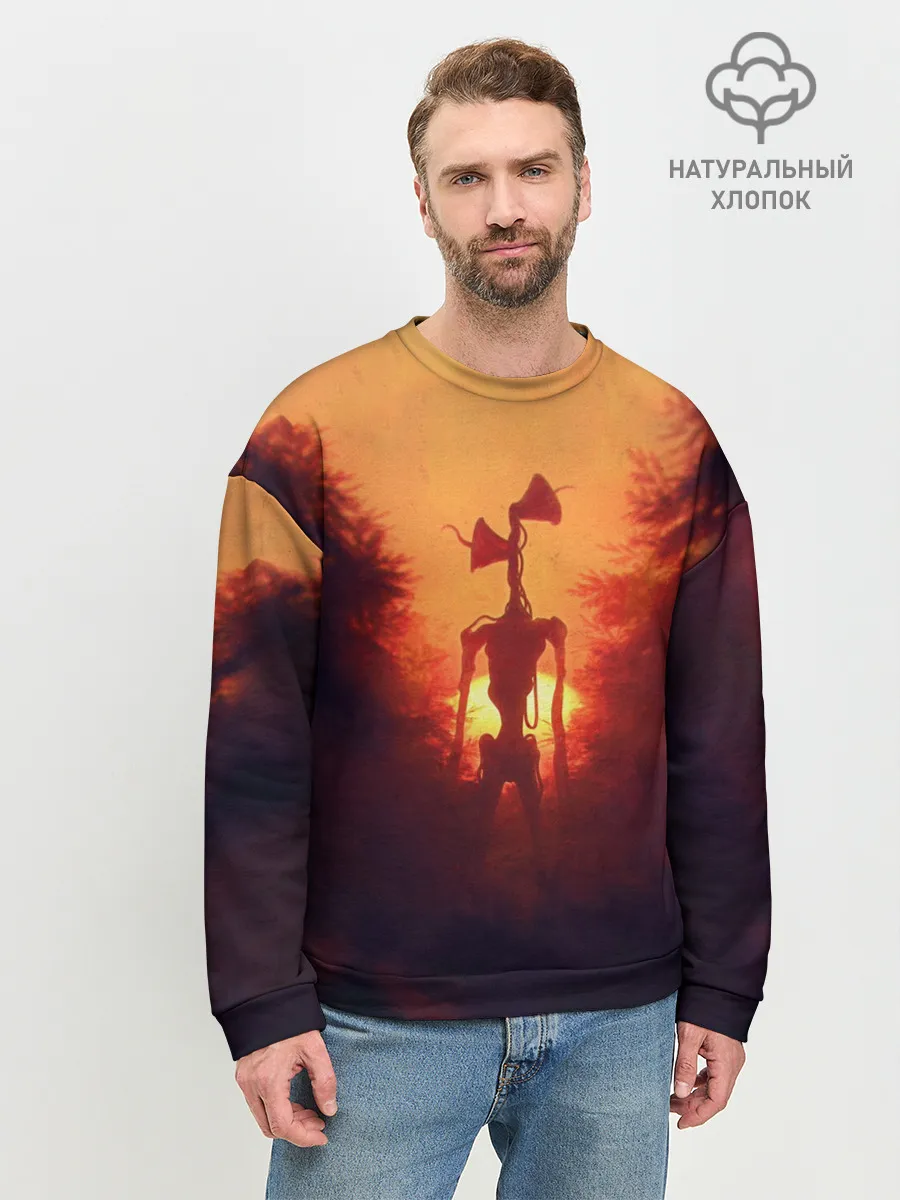 Мужской свитшот базовый / СИРЕНОГОЛОВЫЙ ORANGE