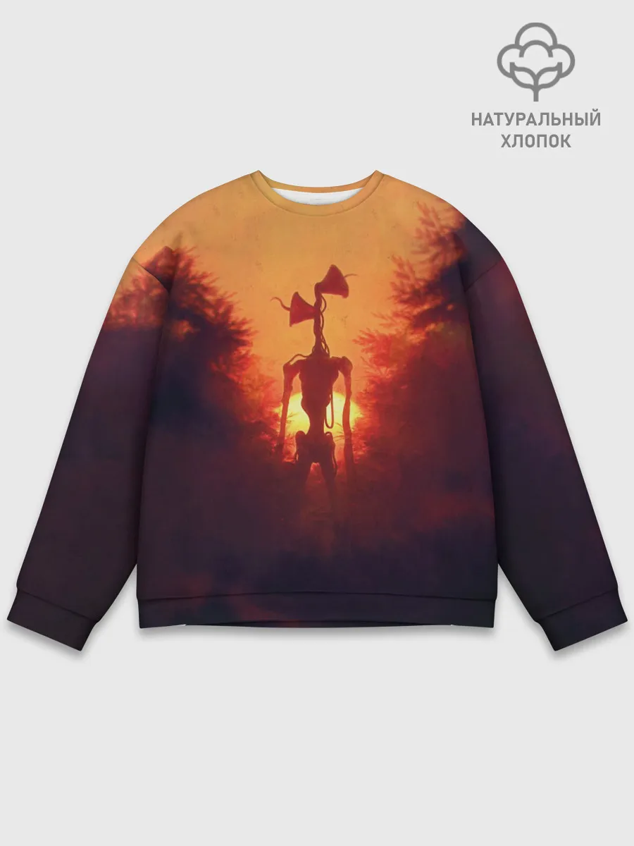 Мужской свитшот базовый / СИРЕНОГОЛОВЫЙ ORANGE