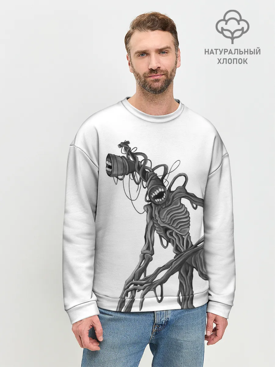 Мужской свитшот базовый / SIREN HEAD РИСУНОК