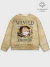 Мужской свитшот базовый / Манки Д. Луффи в розыске One Piece