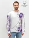 Мужской свитшот базовый / Фиолетовые нити