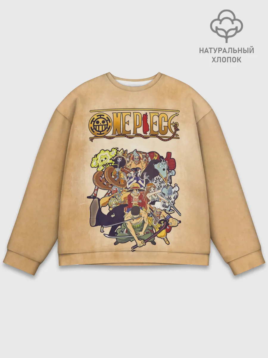 Мужской свитшот базовый / Пираты Соломенной Шляпы | One Piece