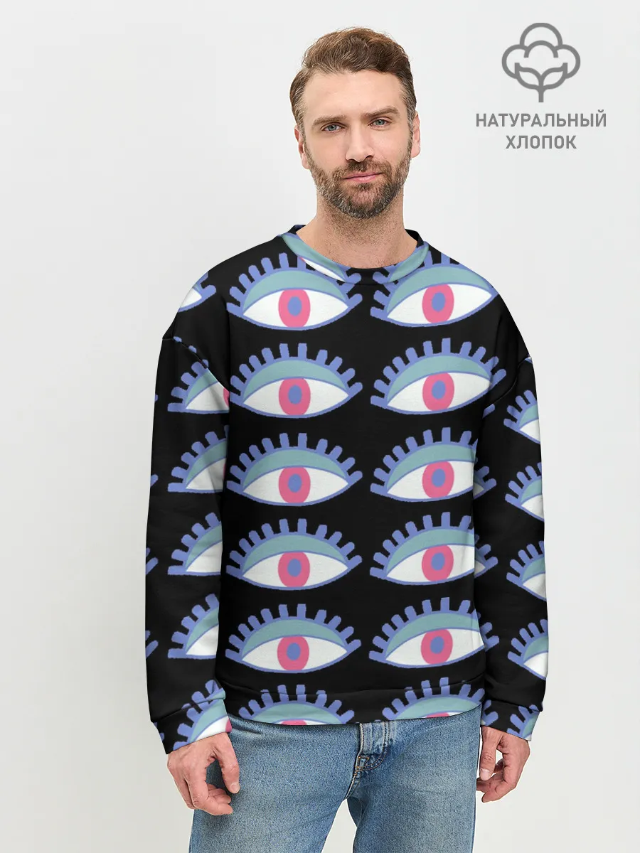 Мужской свитшот базовый / Глаза
