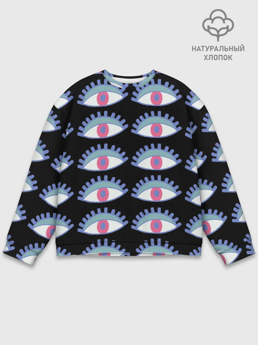 Мужской свитшот базовый / Глаза