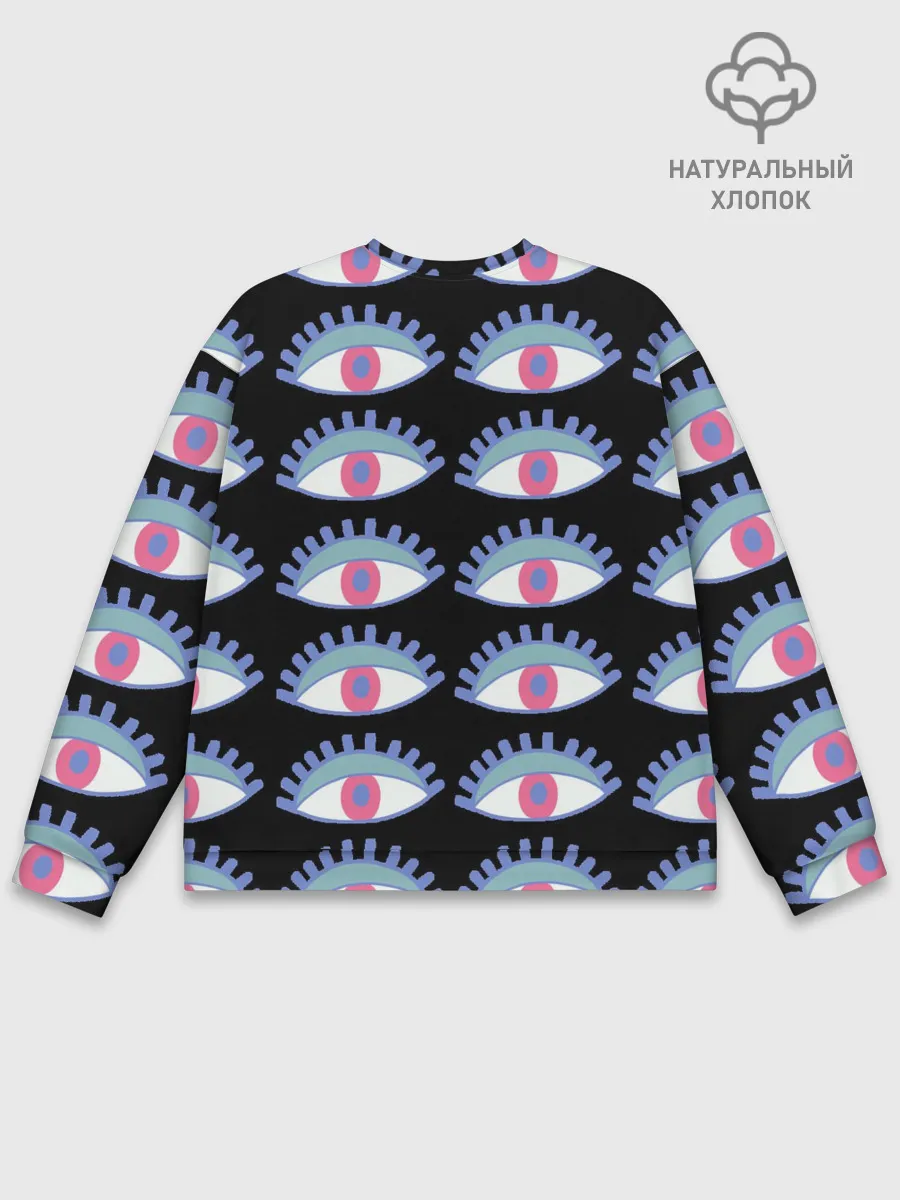 Мужской свитшот базовый / Глаза