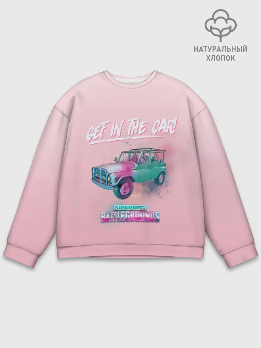 Мужской свитшот базовый / Залазь в тачку!