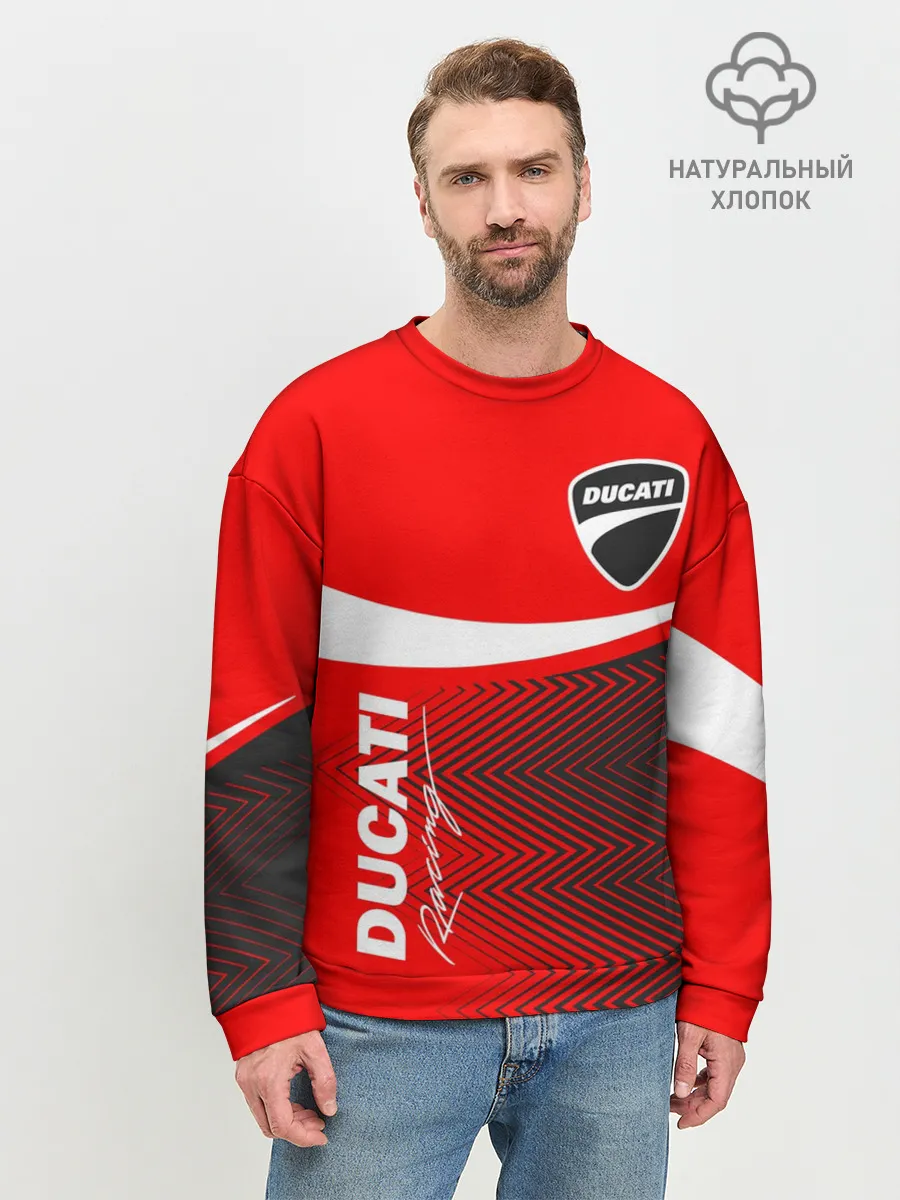 Мужской свитшот базовый / DUCATI / ДУКАТИ / MOTOSPORT