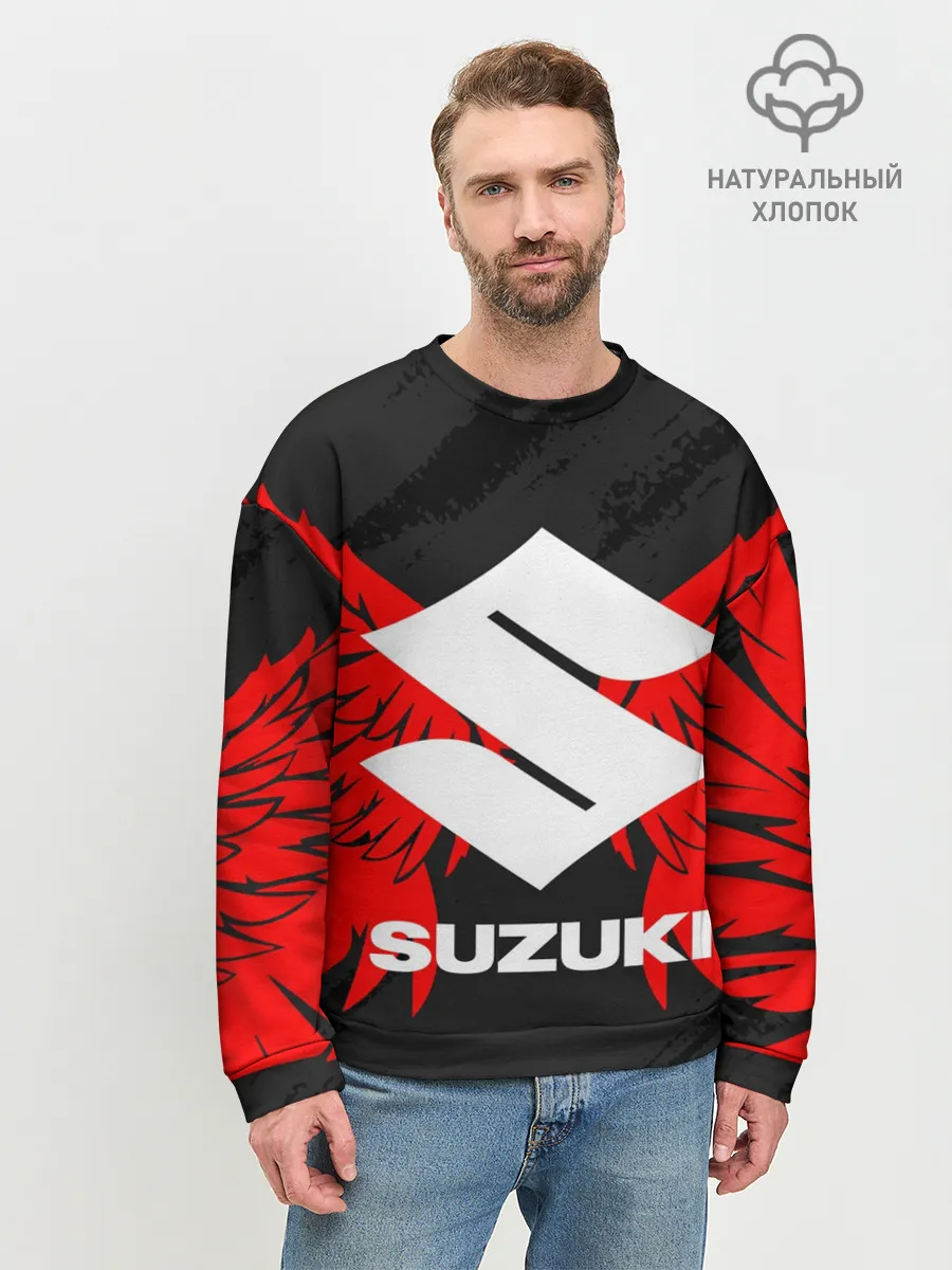 Мужской свитшот базовый / SUZUKI / СУЗУКИ / МОТОСПОРТ