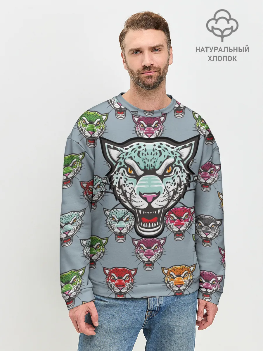 Мужской свитшот базовый / Леопард