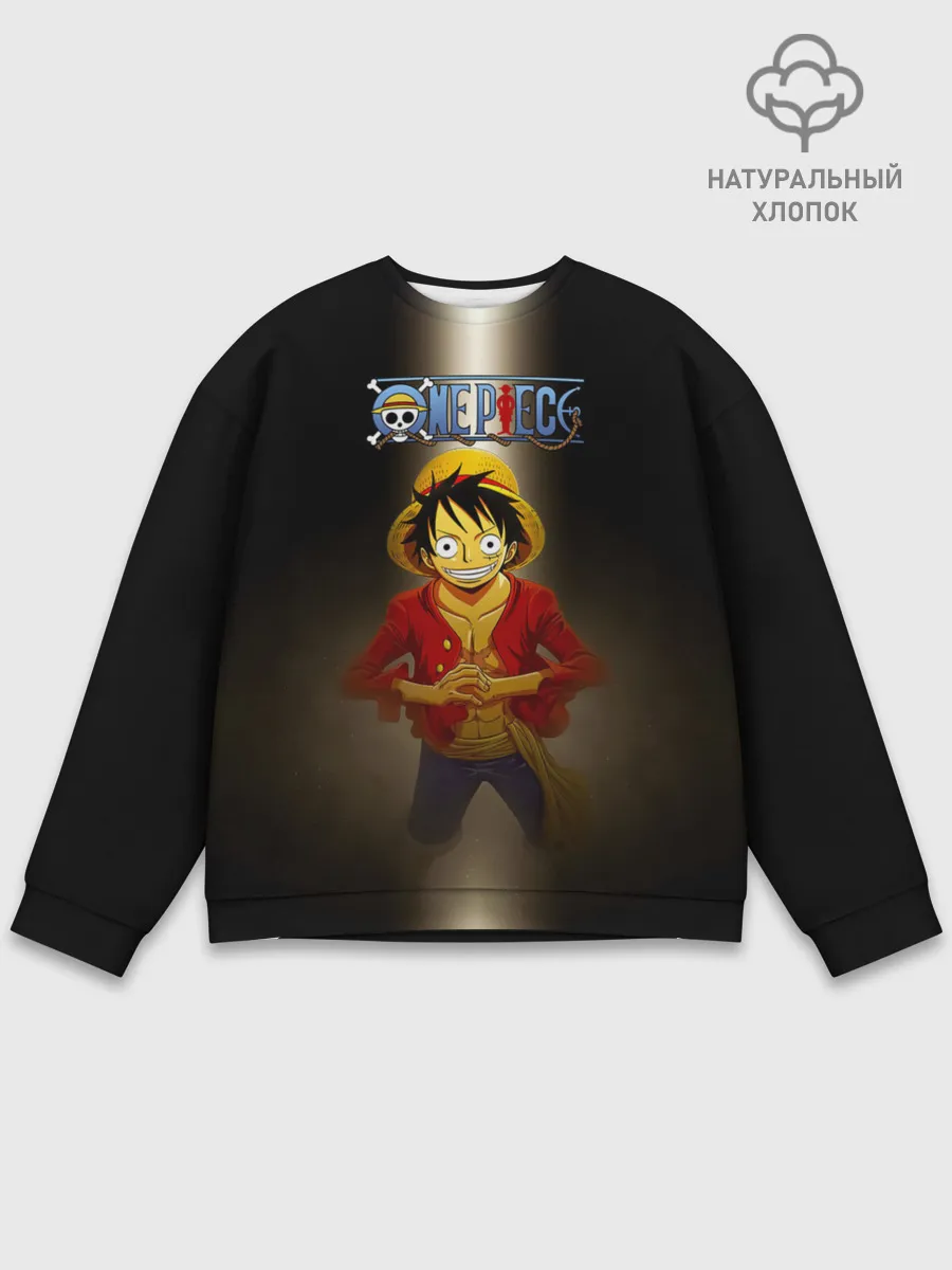 Мужской свитшот базовый / Луффи One Piece. Большой куш