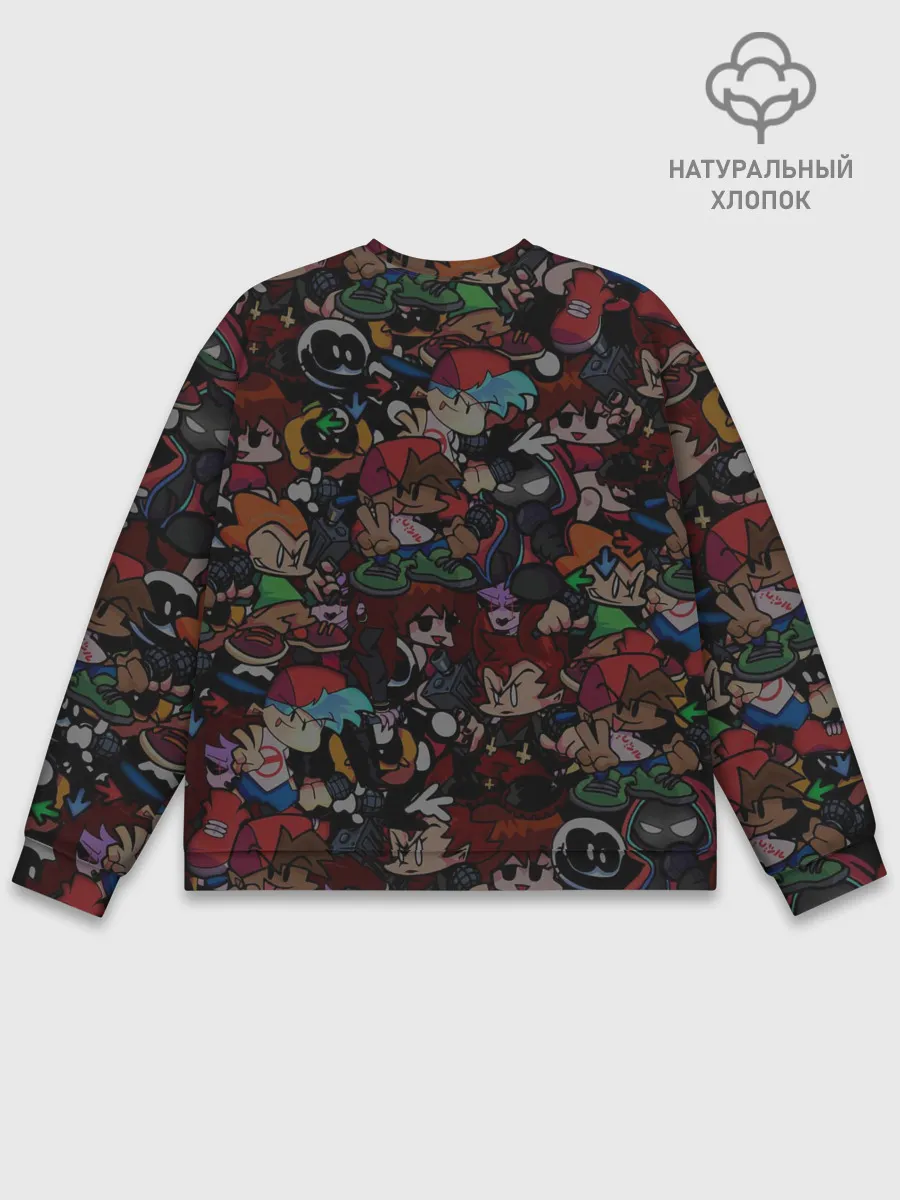 Мужской свитшот базовый / Friday Night Funkin Пико