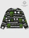 Мужской свитшот базовый / KAWASAKI X MONSTER ENERGY