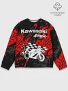 Мужской свитшот базовый / KAWASAKI NINJA / КАВАСАКИ