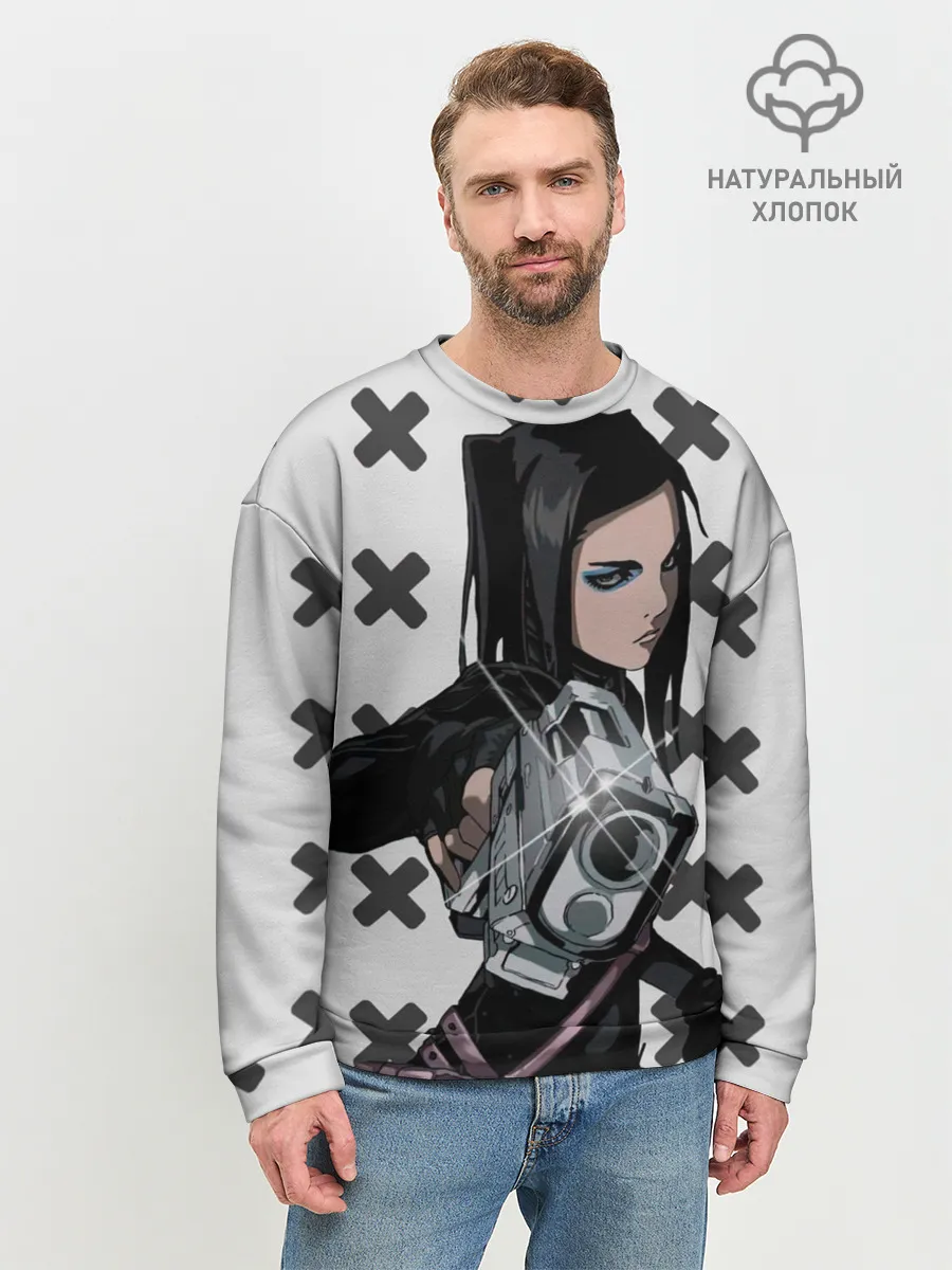 Мужской свитшот базовый / Риэл Мэйер из Эрго Прокси